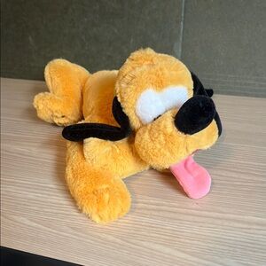 Disney Orange and Black Pluto Stuffed Animal